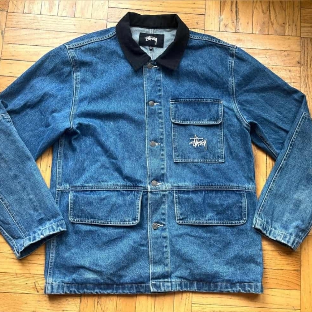 Stussy Men's Indigo Denim Shirt Jacket